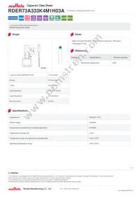 RDER73A333K4M1H03A Datasheet Cover