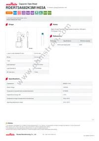 RDER73A682K3M1H03A Datasheet Cover