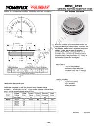 RDS82580XX Datasheet Cover