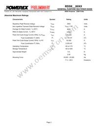 RDS82580XX Datasheet Page 2