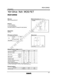 RDX120N50FU6 Datasheet Cover