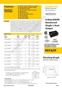 REC6-4815DRW/R10/A/CTRL/X1 Datasheet Cover