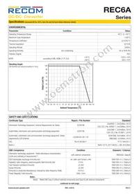 REC6A-0505SW/H2/X1 Datasheet Page 3