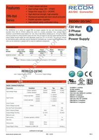 REDIN120-24/3AC Datasheet Cover