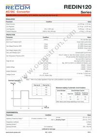 REDIN120-48 Datasheet Page 4