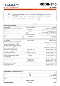 REDIN240-24 Datasheet Page 5