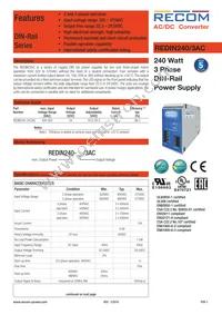 REDIN240-24/3AC Datasheet Cover