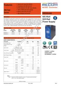 REDIN480-24 Datasheet Cover