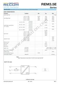 REM3.5E-0505S/R6/A/SMD Datasheet Page 2