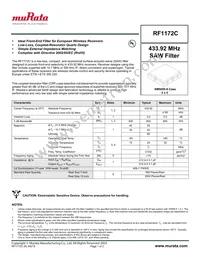 RF1172C Datasheet Cover