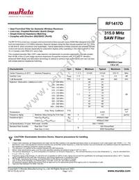 RF1417D Datasheet Cover