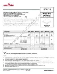 RF3171D Datasheet Cover