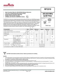 RF3210 Datasheet Cover