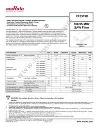 RF3319D Datasheet Cover