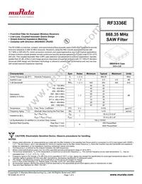 RF3336E Datasheet Cover