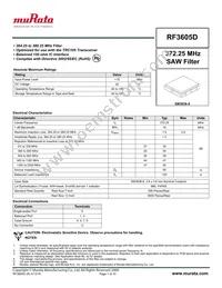 RF3605D Datasheet Cover