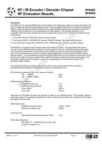 RF600D Datasheet Page 19