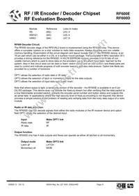 RF600D Datasheet Page 21