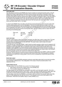 RF600D Datasheet Page 22