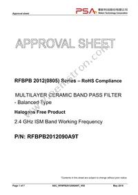 RFBPB2012090A9T Datasheet Cover