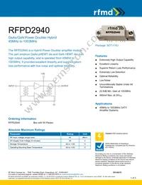 RFPD2940 Datasheet Cover