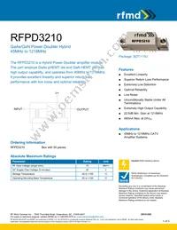 RFPD3210 Datasheet Cover