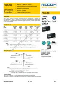 RH-241509D/HP Datasheet Cover