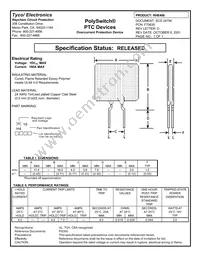 RHE400 Datasheet Cover