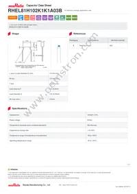 RHEL81H102K1K1A03B Datasheet Cover