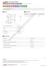 RHEL81H103K1A2A03B Datasheet Cover