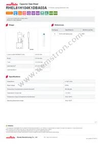 RHEL81H104K1DBA03A Datasheet Cover