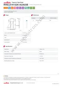 RHEL81H152K1A2A03B Datasheet Cover