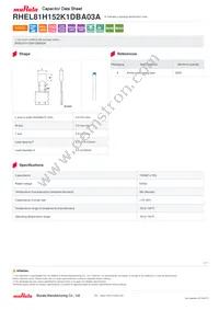 RHEL81H152K1DBA03A Datasheet Cover