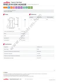 RHEL81H153K1A2A03B Datasheet Cover