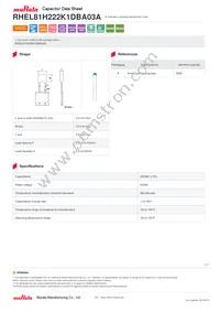 RHEL81H222K1DBA03A Datasheet Cover