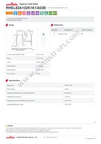 RHEL82A102K1K1A03B Datasheet Cover