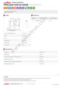 RHEL82A153K1K1A03B Datasheet Cover