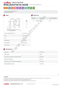 RHEL82A472K1K1A03B Datasheet Cover