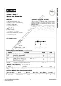 RHRA1560CC Datasheet Cover