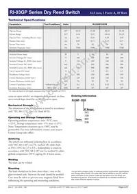 RI-03GP2025 Datasheet Page 2