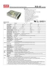 RID-85A Datasheet Cover