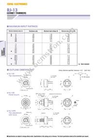 RJ-13SR502 Datasheet Page 3