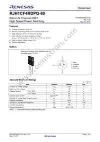 RJH1CF4RDPQ-80#T2 Datasheet Cover