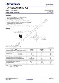 RJH60A01RDPD-A0#J2 Datasheet Cover