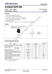 RJH60D1DPP-M0#T2 Datasheet Cover