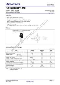 RJH60D3DPP-M0#T2 Datasheet Cover