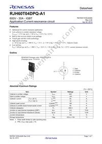 RJH60T04DPQ-A1#T0 Datasheet Cover