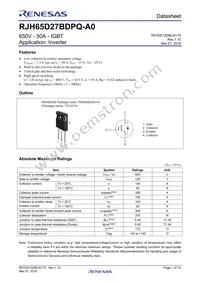 RJH65D27BDPQ-A0#T2 Datasheet Cover