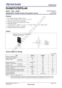 RJH65T47DPQ-A0#T0 Datasheet Cover