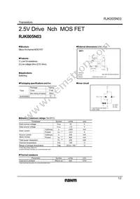 RJK005N03T146 Datasheet Cover